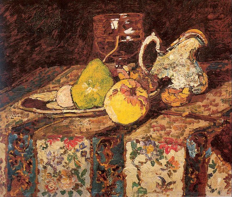 Monticelli, Adolphe-Joseph Still Life with White Pitcher